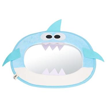 Imagem de Espelho Retrovisor para bebê, Amplo Campo de Visão, Seguro, Durável, Espelho Retrovisor para bebê, Espelho Convexo para Vários Tipos de Carro (Tubarão)