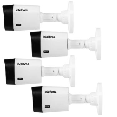Imagem de Kit Com 4 Câmeras de segurança VHC 1120B intelbras externa resolução HD720P para DVR 