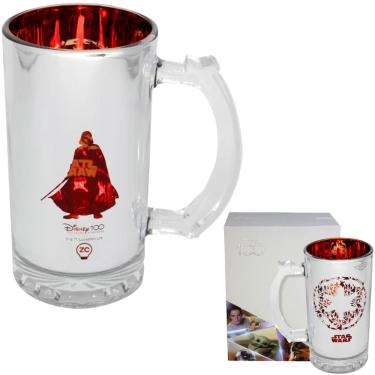 Imagem de Caneca Chopp Darth Vader Vidro Pintura Eletrostática 450ML Oficial Star Wars