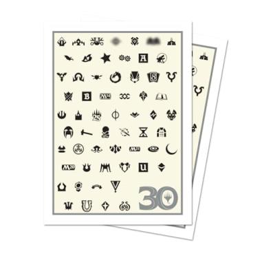 Imagem de Ultra PRO - Mangas APEX® Deck Protector® de 30º aniversário de 105 quilates para Magic: The Gathering, dimensionadas para caber em cartas de tamanho padrão, baralho MTG Commander em novas mangas APEX