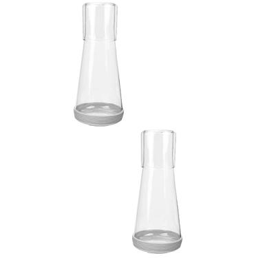 Imagem de Ciieeo 2 Conjuntos jarro de vidro com copos chaleira clara dispenser de bebida transparente garrafas de água de vidro garrafa de água de vidro garrafa de água transparente