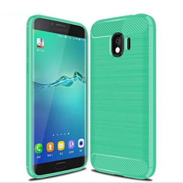 Imagem de Capa para Samsung Galaxy J2 2018, capa de material de fibra de carbono, macia, antiderrapante, antiimpressões digitais, capa totalmente protetora para Samsung Galaxy J2 2018