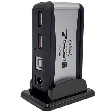 Imagem de HUB USB 2.0 GV Brasil, 7 Portas, Fonte Bivolt - HUB.25101
