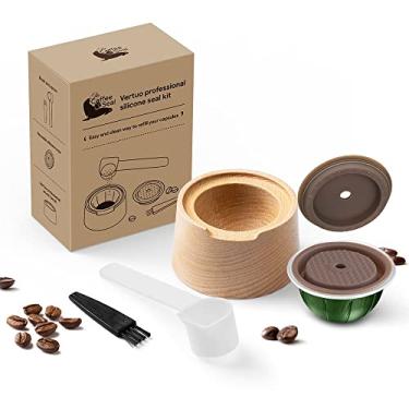 Imagem de THE COFFEE SEAL Kit profissional de vedação de silicone para reutilizar cápsulas Vertuoline compatíveis, cápsulas Vertuoline recarregáveis (kit completo + 1 vedação de silicone) (kit de vedação de