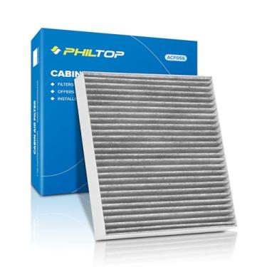 Imagem de PHILTOP Filtro de ar da cabine, substituição para CF10140, Sentra, Altima, Maxima, Murano, Lancer, Outlander, Outlander Sport, G35, FX35, FX45 Filtro de cabine premium com filtro de carbono ativado, pacote com 1