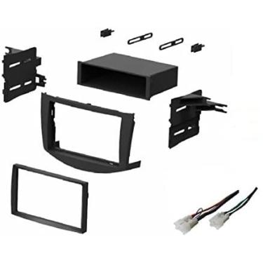 Imagem de ASC Audio Kit de instalação de painel estéreo de carro e arnês de arame para instalar um rádio DIN único ou duplo de reposição para Toyota RAV4 RAV 4 2006 2007 2008 2009 2010 2011 - Sem qualidade de fábrica Amp/JBL