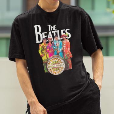 Imagem de Camisa Banda The Beatles Paul John Integrantes Rock Vintage