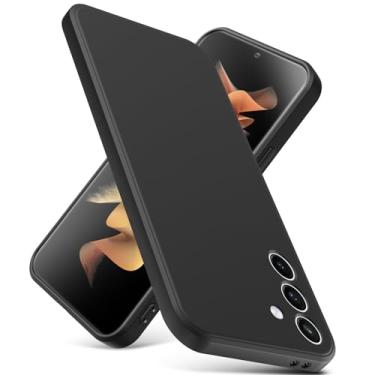 Imagem de YSLBWLE Capa para Samsung Galaxy S23 FE 5G, capa fina de silicone líquido, à prova de choque, capa de telefone fina para Samsung Galaxy S23 FE 5G, capa protetora de câmera de corpo inteiro - preta