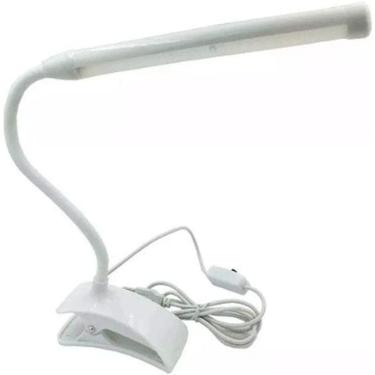 Imagem de Luminária Flexível Tubo 13 Leds Com Clipe Prendedo - Garra - Fina P - Usb