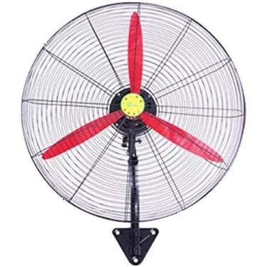 Imagem de Ventilador giratório, ventilador industrial montado na parede, 3 configurações de velocidade, alta velocidade, inclinação ajustável, oscilação de 180 graus, 55 cm/70 cm/, lâmina do ventilado