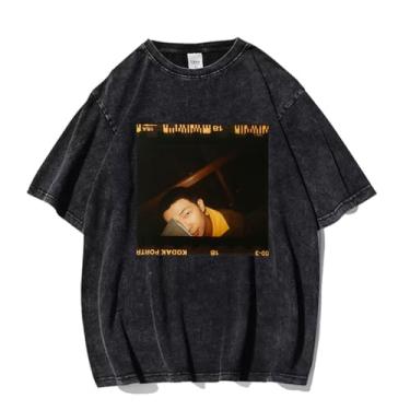 Imagem de Camiseta K-pop Rm lançada com álbum, camiseta vintage estampada lavada com desenho urbano lavado camisetas vintage unissex para fãs, 9, P