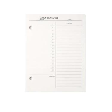 Imagem de Joucien Caderno de couro para reuniões de negócios, não adesivo, agenda diária