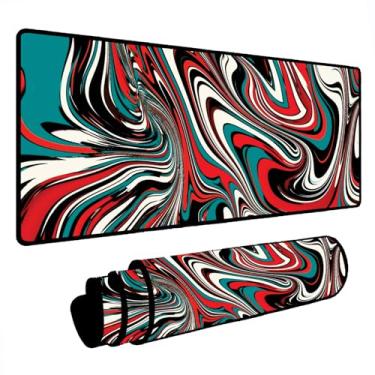 Imagem de Mouse Pad Gamer Deskpad Speed Extra Grande Profissional com Borda Costurada (80x40) - Abstrato Colors