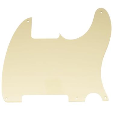 Imagem de Musiclily 5 Furos Escudo Guitarra Pickguard para Fender EUA/Mexicanao Telecaster Esquire,1 Camada Creme