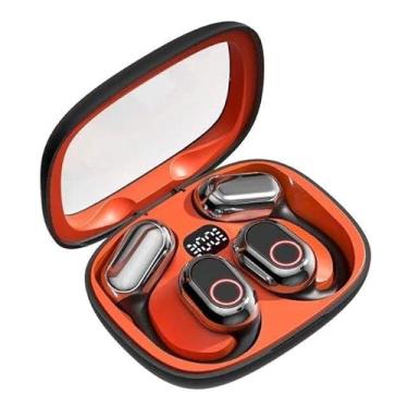 Imagem de Ows à prova dwireless água sem fio bluetooth fone de ouvido estéreo alta fidelidade display led fone ouvido gancho aberto,Red