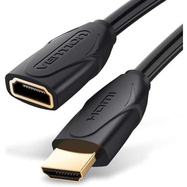 Imagem de Cabo Extensor Adaptador HDMI 2.0 4K Macho Femea 3m Vention
