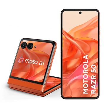 Imagem de Smartphone Motorola Razr 50 - 512GB 24GB (12GB RAM+12GB Ram Boost) Tela dobrável 6,9&quot; pOLED e externa 3,6” Moto AI camera IPX8