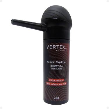 Imagem de Kit Vertix: Fibra Capilar Castanho Claro e Aplicador