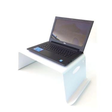 Imagem de Suporte Porta Notebook/PC - Café Cama/Sofá - Alumínio Branco - Maxx Di