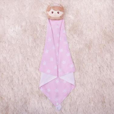 Imagem de Naninha Bebê Safari Bichinhos Fofos de Pelúcia Com Prendedor de Chupet