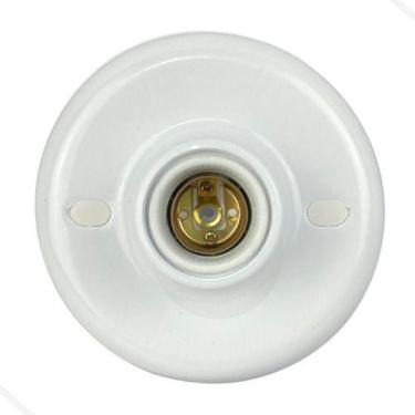 Imagem de Plafonier Branco Soquete E27 Termôplástico Bivolt Plafon - NBK, 110V/2