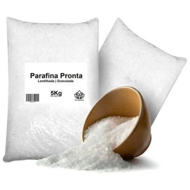 Imagem de Parafina Granulada Lentilhada Pronta Fabricação Velas 5Kg - GW Química
