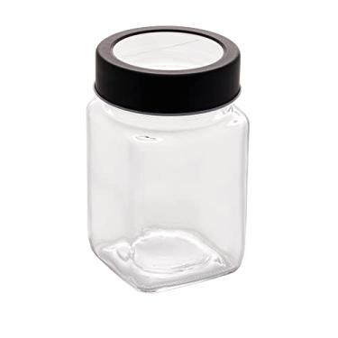 Imagem de LYOR - Pote de Vidro com Tampa em Metal e Acrílico Gastro Preta 300ml