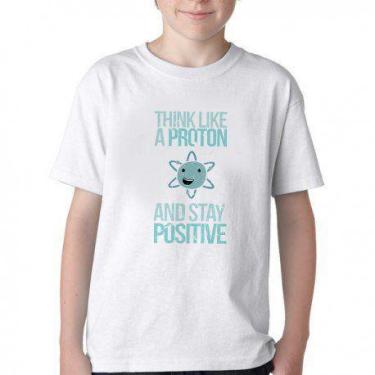 Imagem de Camiseta Infantil ou adulto Think like Proton  Blusa Criança todos tam