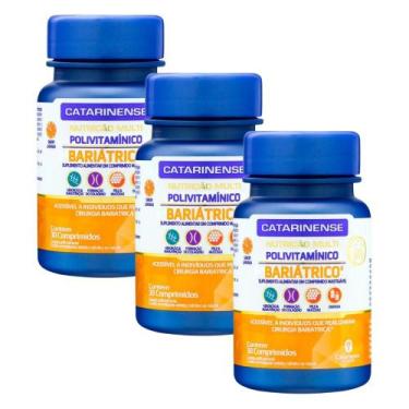 Imagem de Kit 3 Polivitamínico Bariátrico Multi Catarinense Sabor Sabor Laranja 