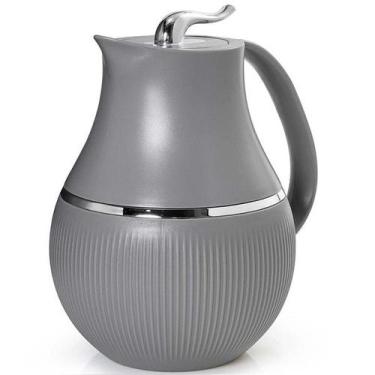 Imagem de Garrafa Termica 1L Marsala Cinza para CHA Cafe Termopro