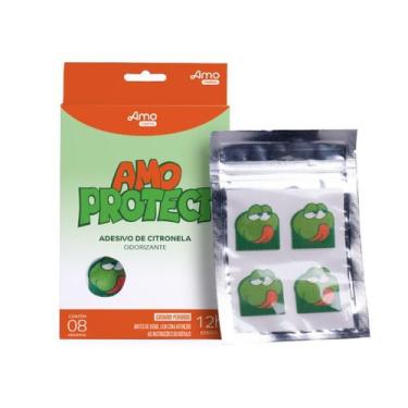 Imagem de Adesivo Repelente Natural de Citronela Amo Protect  (8 Uni) - Babydeas