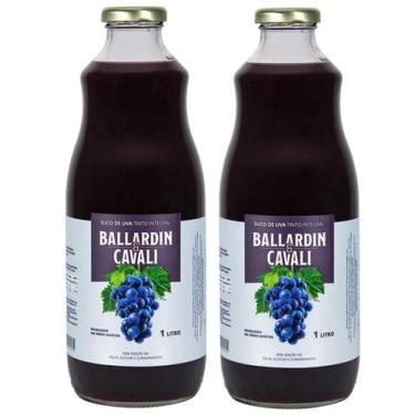 Imagem de Kit 2 Un Suco de Uva Tinto Integral Ballardin & Cavali 1 L