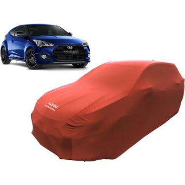 Imagem de Capa Automotiva Para Hyundai Veloster Tecido Helanca Lycra - Mz, Verme