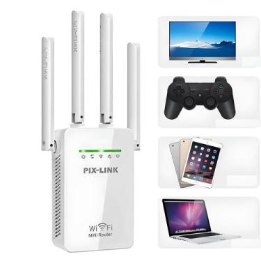 Imagem de Repetidor Wi-Fi LV-WR09 300 Mbps com 4 Antenas Externas - RMEletronico
