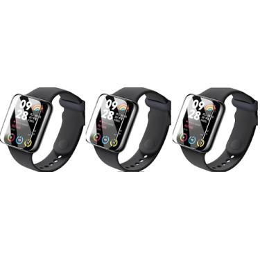 Imagem de Combo 3x Película Ceramica Clear Protetora 3d 9d Compatível Smartwatch Smart Mi band 9 Pro 1.74