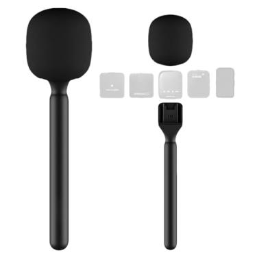 Imagem de TheJuns Adaptador portátil para microfone DJI, RODE Wireless GO II/PRO adaptador universal de microfone sem fio com espuma de para-brisa para todos os microfones Lavalier