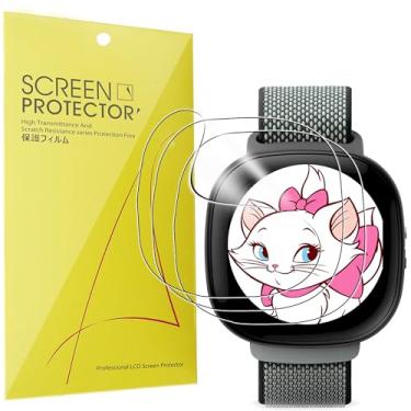 Imagem de Compatível com protetor de tela inteligente Fitbit Ace LTE, cobertura total Lamshaw 3D, PET transparente, compatível com smartwatch infantil Fitbit Ace LTE (PET-3 unidades)