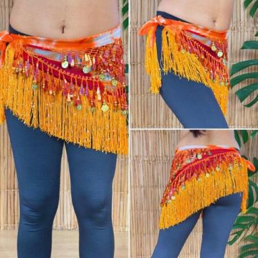 Imagem de Dança do Ventre Lenço Cinto Quadril Luxo Lindos Detalhes LQL45 - Ateli