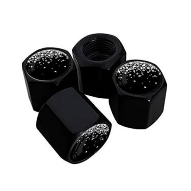 Imagem de Tampas de haste de válvula de pneu de metal, pacote com 4, tampas de haste de roda de carro, tampas de válvula de ar universais de alumínio para carros, caminhões, SUVs, bicicletas, motocicletas,