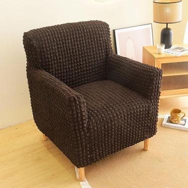 Imagem de Capas para móveis de sala de estar, capas elásticas para poltronas e sofás com braços, laváveis ​​à máquina, decoração moderna para casa(Brown)
