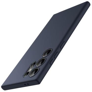 Imagem de JETech Capa Fina Fit para Samsung Galaxy S24 Ultra 5G, Proteção Total da Lente da Câmera, Case Protetora Fina de TPU Macio para Telefone, Acabamento Fosco, Capinha à Prova de Choque (Azul Escuro)