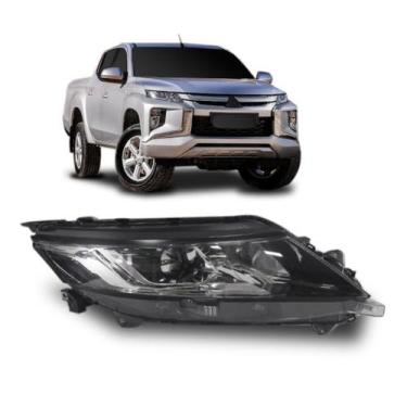 Imagem de Farol L200 Triton 2020 a 2022 Elétrico Com Motor - TYC, Direito