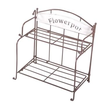Imagem de WeiLaiKeQi Cesta de grade com ganchos cesta de grade com ganchos de armazenamento de parede multifuncional e cesta de exibição para jardim da sala de estar, 24.5cmx16cmx27cm