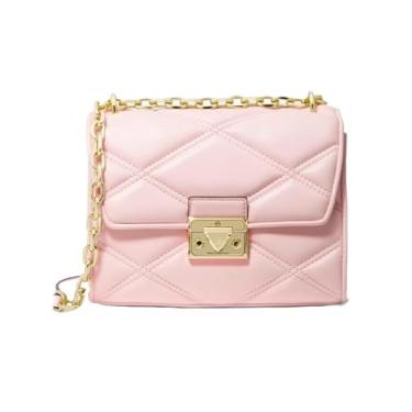 Imagem de Michael Michael Kors Bolsa de ombro Serena com aba média rosa, Blush em Pó, Medium