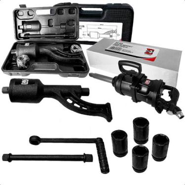 Imagem de Kit Borracharia Caminhão Chave de Impacto e Desforcimetro - Sigma