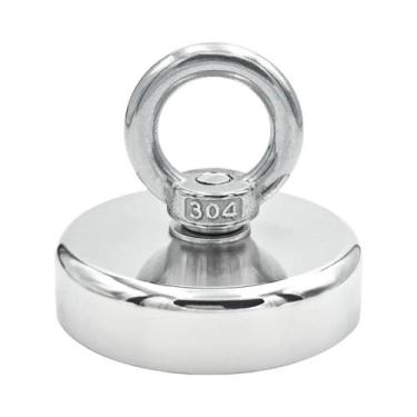 Imagem de Ímã de Pesca de Neodímio Super Forte N52 - Parafuso Escareado (D16 a D