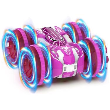 Imagem de Carro de Controle Remoto Anfíbio 4x4 2.4 GHz - Carrinho 360º Acrobático à Prova d`Água com Luzes LED,Fygurso