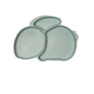 Imagem de Prato Introdução Alimentar feito de Silicone  Gray Rabbit - HoityToity