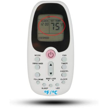 Imagem de Kassionel Controle remoto de substituição compatível com ar-condicionado Arctic King Midea Comfort-aire R09B/BGE R09B/BGCE R09A/BG(C) E R09B/BG(C) E R09C/BG(C) E R09/BG(C) E RG09B/BG(C) EF