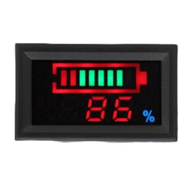 Imagem de Testador Digital de Tensão e Eletricidade de LED, Monitorando a Capacidade e a Tensão Bateria, para Motocicletas, Scooters, Bicicletas, Banco de Energia, Tela Colorida de LED